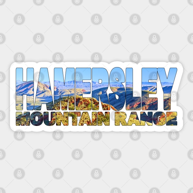 HAMERSLEY Mountain Range - Pilbara Western Australia Sticker by TouristMerch